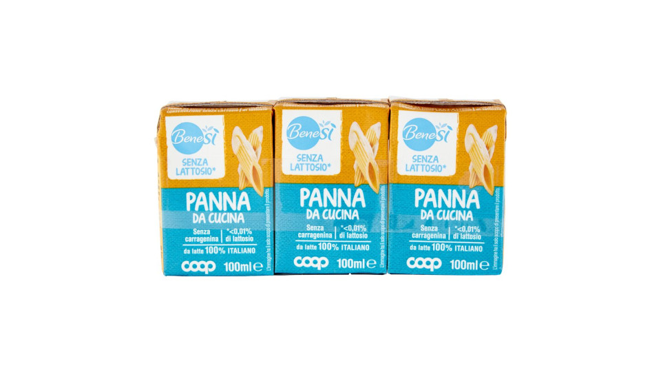 Senza Lattosio* Panna Da Cucina 3 X 100 Ml