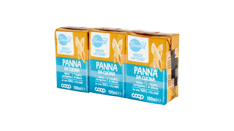 Senza Lattosio* Panna Da Cucina 3 X 100 Ml