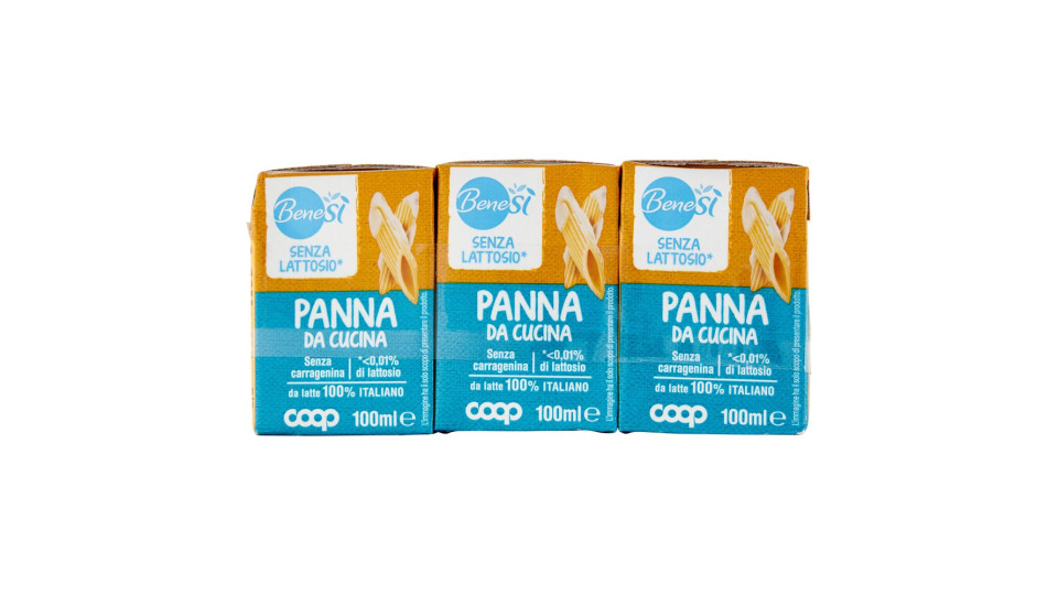 Senza Lattosio* Panna Da Cucina 3 X 100 Ml