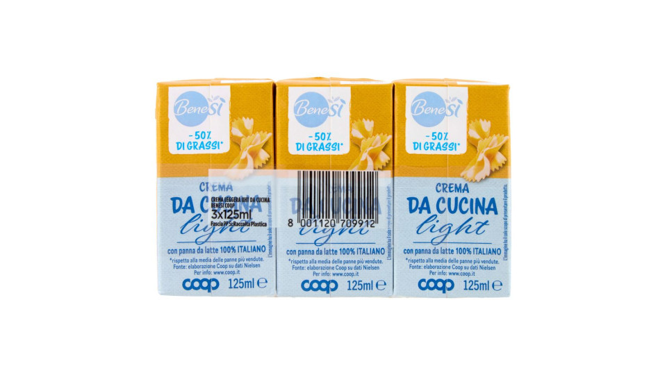 Crema Da Cucina Light 3 X 125 Ml