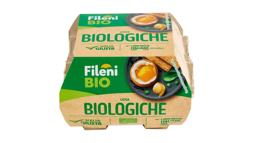 Fileni Bio Uova Biologiche 4 Uova Fresche 220 G
