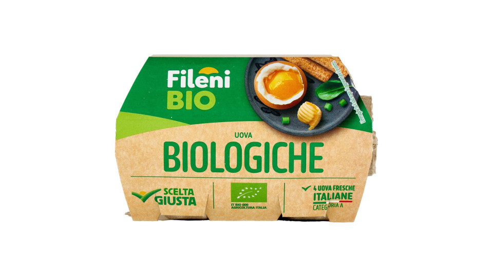 Fileni Bio Uova Biologiche 4 Uova Fresche 220 G