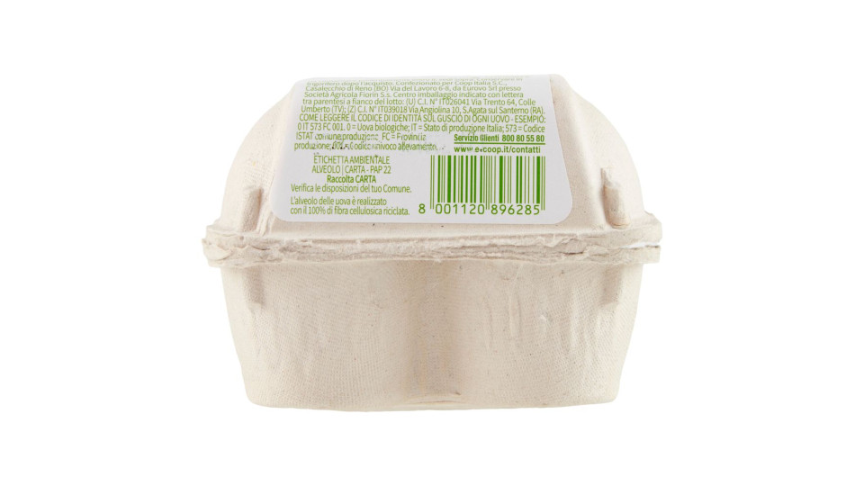 2 Uova Fresche Grandissime Biologiche 100% Italiane