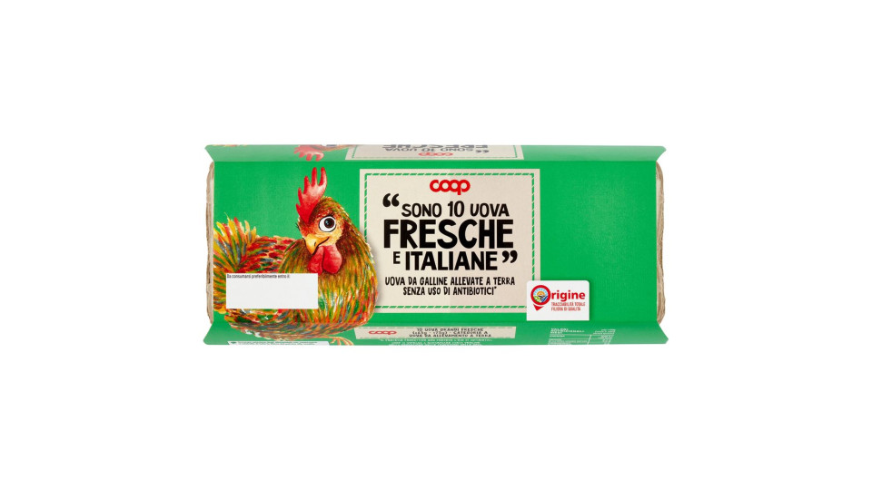 'sono 10 Uova Fresche E Italiane'
