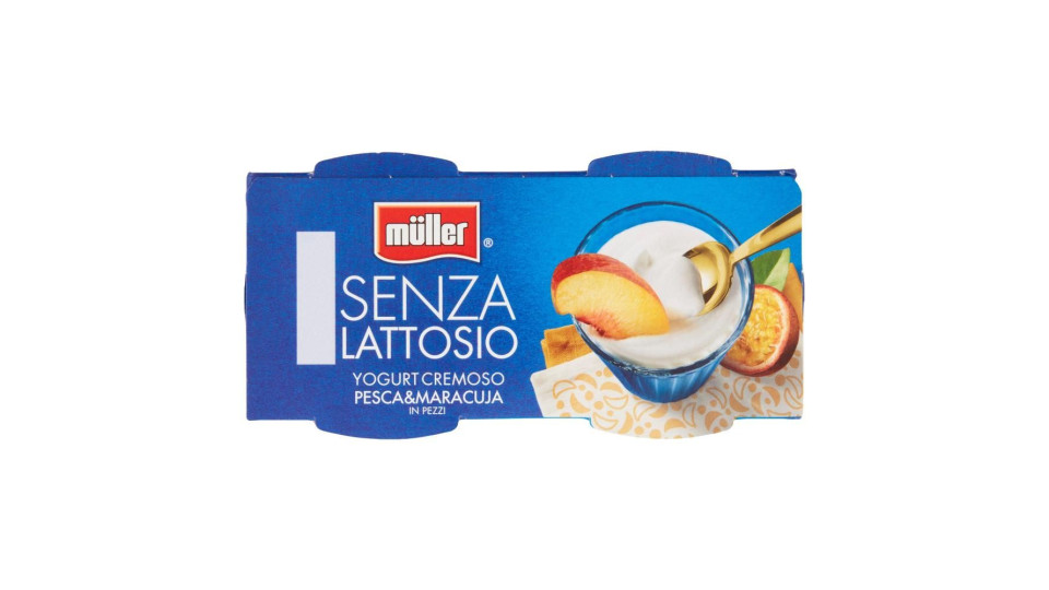 Müller Senza Lattosio Yogurt Cremoso Pesca&maracuja In Pezzi 2 X 125 G