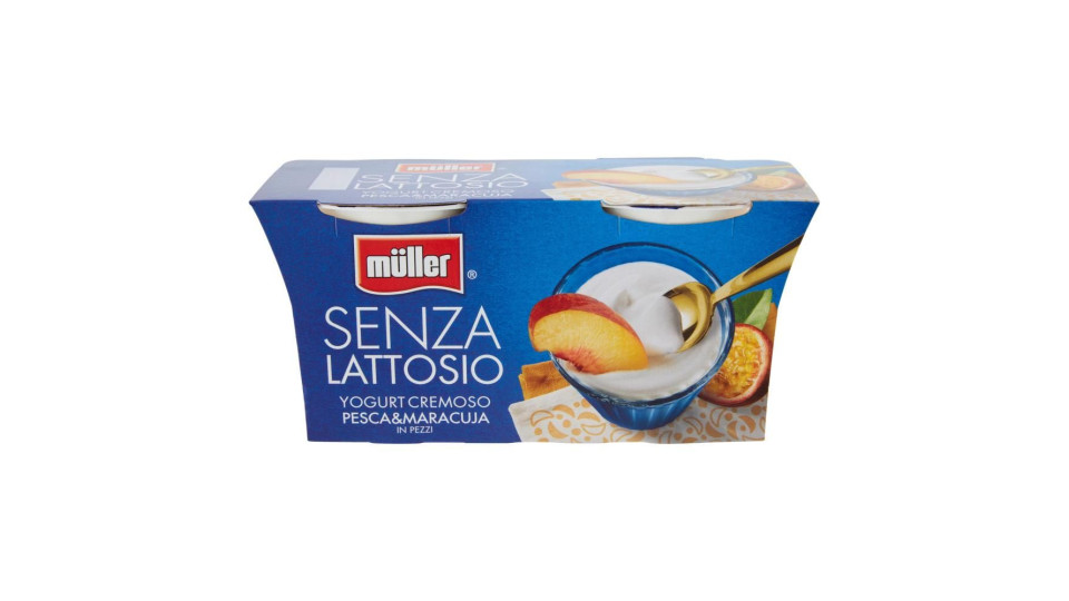 Müller Senza Lattosio Yogurt Cremoso Pesca&maracuja In Pezzi 2 X 125 G