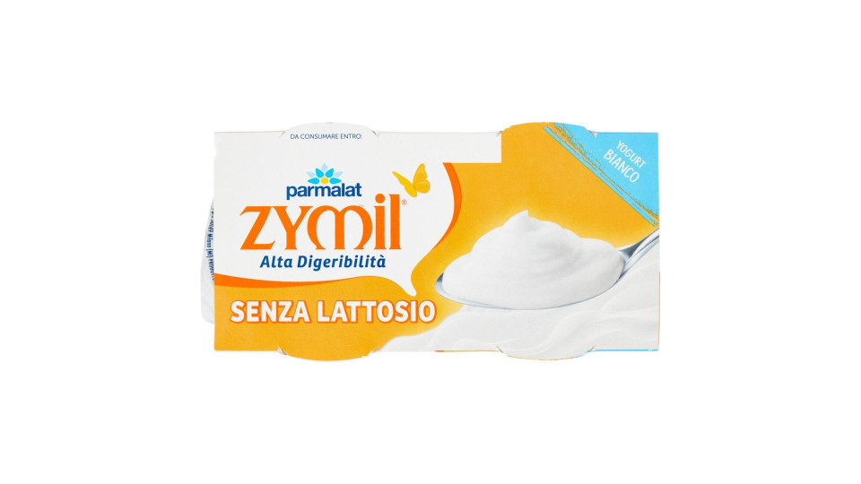Zymil Alta Digeribilità Senza Lattosio Yogurt Bianco 2 X 125 G