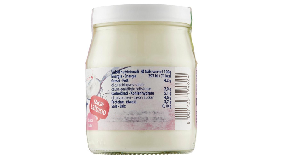 Sterzing Vipiteno Bio Yogurt Da Latte Fieno Bianco Senza Lattosio 150 G