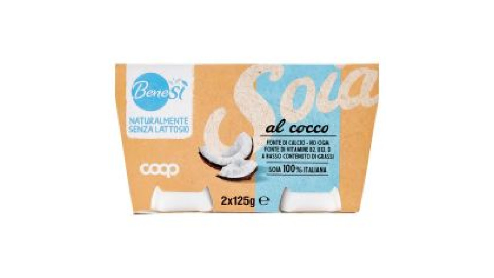 Naturalmente Senza Lattosio Soia Al Cocco 2 X 125 G