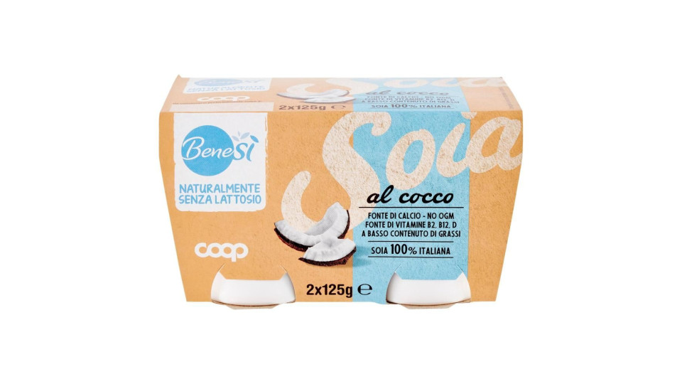 Naturalmente Senza Lattosio Soia Al Cocco 2 X 125 G