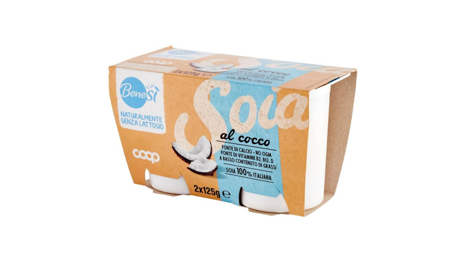Naturalmente Senza Lattosio Soia Al Cocco 2 X 125 G