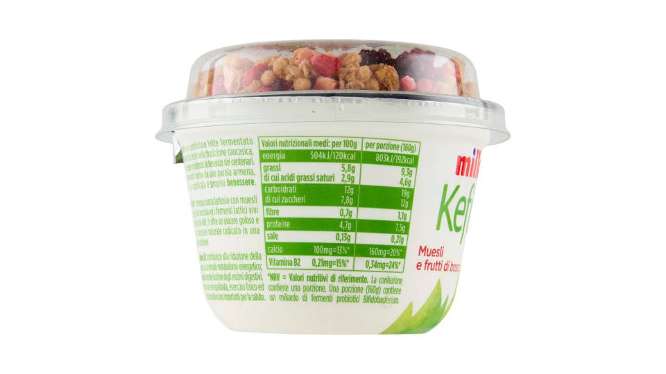 Milk Kefir Muesli E Frutti Di Bosco 160 G