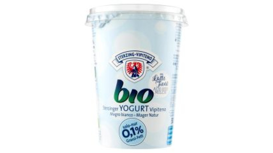 Sterzing Vipiteno Bio Yogurt Da Latte Fieno Magro Bianco 500 G