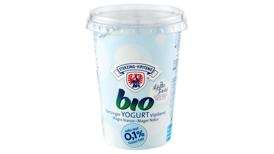Sterzing Vipiteno Bio Yogurt Da Latte Fieno Magro Bianco 500 G
