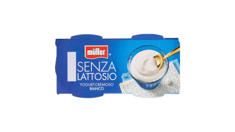 Müller Senza Lattosio Yogurt Cremoso Bianco 2 X 125 G