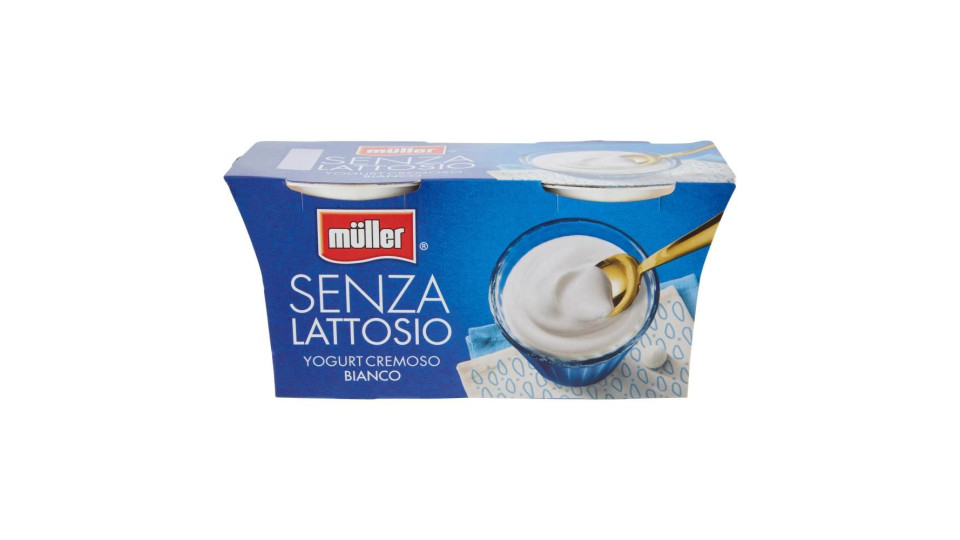 Müller Senza Lattosio Yogurt Cremoso Bianco 2 X 125 G