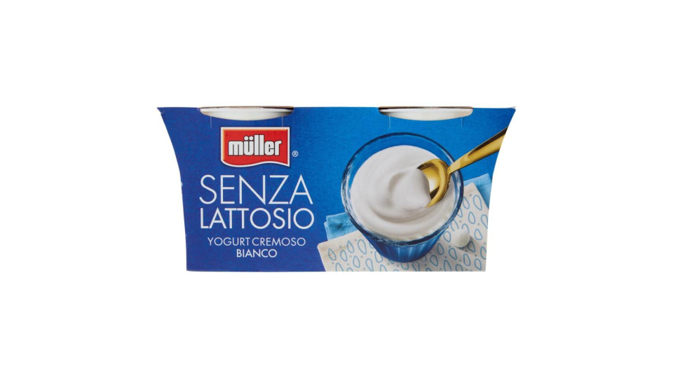 Müller Senza Lattosio Yogurt Cremoso Bianco 2 X 125 G