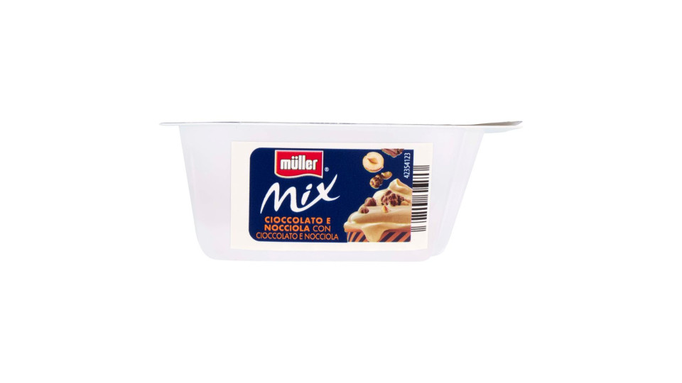 Müller Mix Yogurt Al Cioccolato E Nocciola Con Cioccolato E Nocciole Croccanti 150 G
