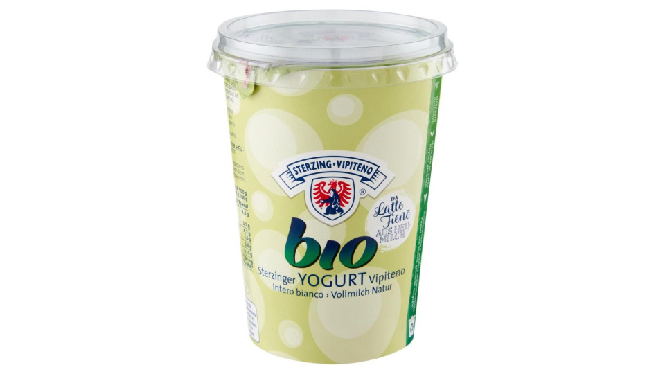 Sterzing Vipiteno Bio Yogurt Da Latte Fieno Intero Bianco 500 G