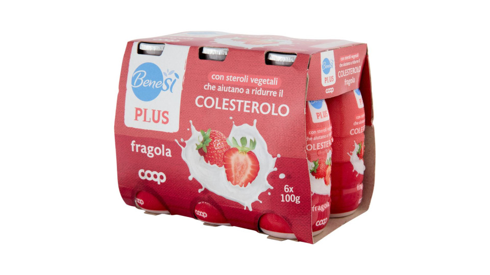 Bevanda A Base Di Latte Fragola Con Steroli Vegetali Che Aiutano A Ridurre Il Colesterolo 6 X 100 G