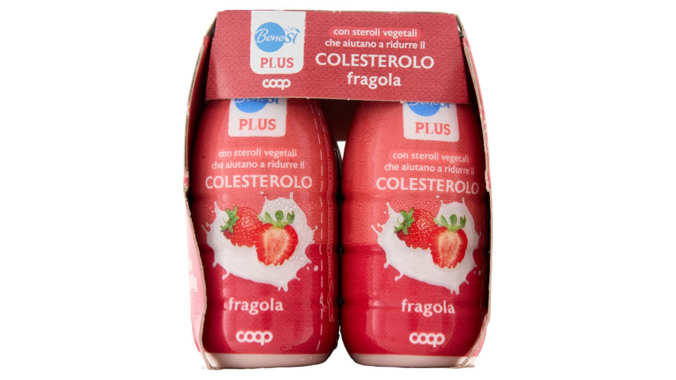 Bevanda A Base Di Latte Fragola Con Steroli Vegetali Che Aiutano A Ridurre Il Colesterolo 6 X 100 G