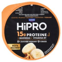 Hipro Yogurt Proteico,0% Grassi,burro D'arachidi&banana,con Magnesio&vit B9,basso In Lattosio,160g