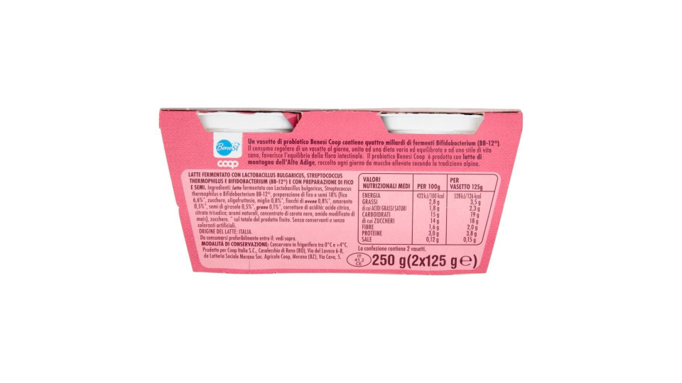 Plus Probiotico Fico E Semi 2 X 125 G