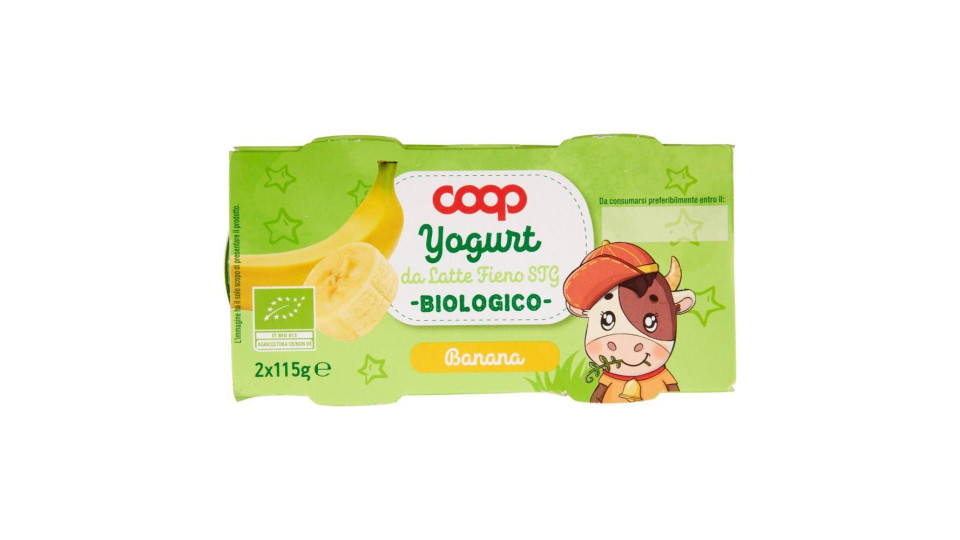 Yogurt Da Latte Fieno Stg Biologico Banana 2 X 115 G