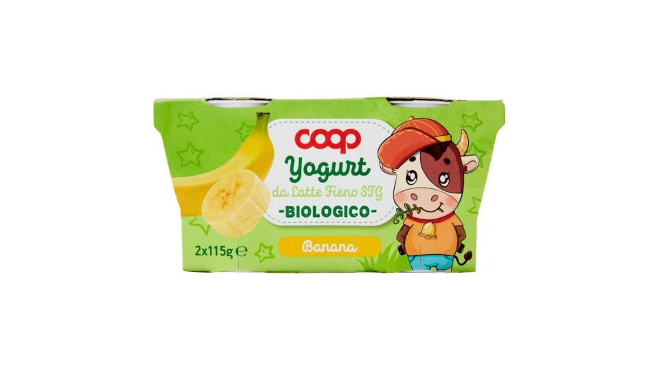 Yogurt Da Latte Fieno Stg Biologico Banana 2 X 115 G