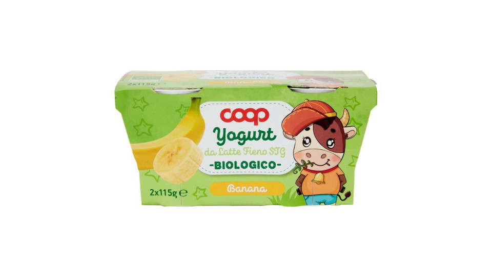 Yogurt Da Latte Fieno Stg Biologico Banana 2 X 115 G