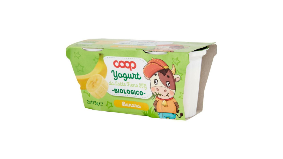 Yogurt Da Latte Fieno Stg Biologico Banana 2 X 115 G