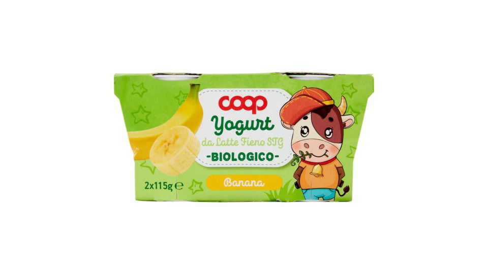 Yogurt Da Latte Fieno Stg Biologico Banana 2 X 115 G