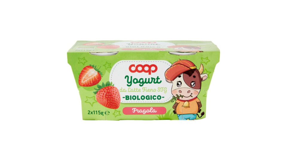 Yogurt Da Latte Fieno Stg Biologico Fragola 2 X 115 G