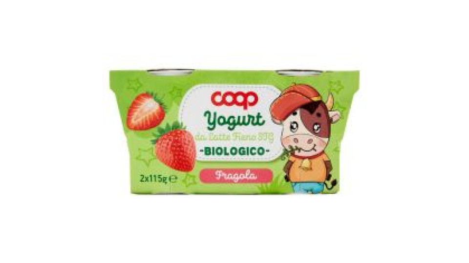 Yogurt Da Latte Fieno Stg Biologico Fragola 2 X 115 G