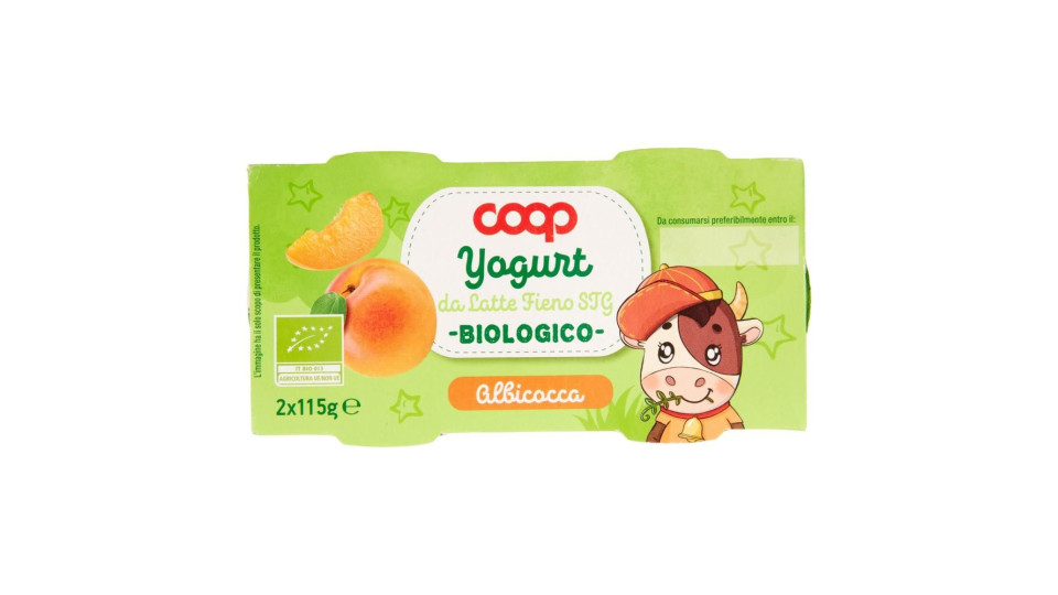Yogurt Da Latte Fieno Stg Biologico Albicocca 2 X 115 G