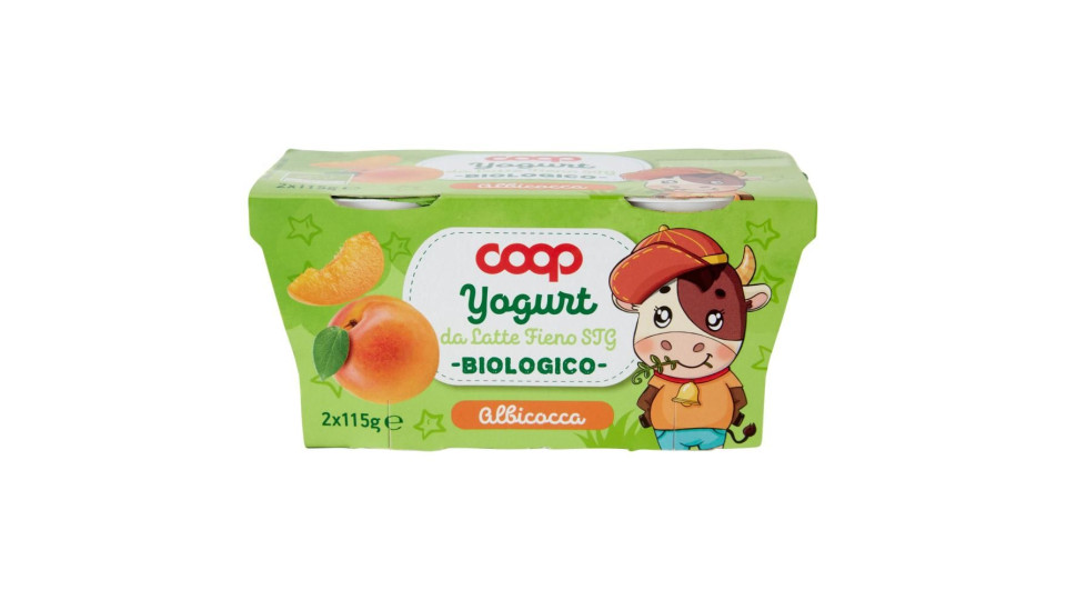 Yogurt Da Latte Fieno Stg Biologico Albicocca 2 X 115 G