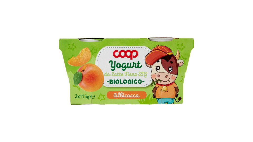 Yogurt Da Latte Fieno Stg Biologico Albicocca 2 X 115 G