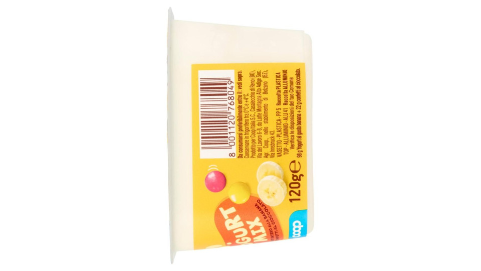 Yogurt Mix Yogurt Intero Alla Banana Con Confetti Al Cioccolato 120 G