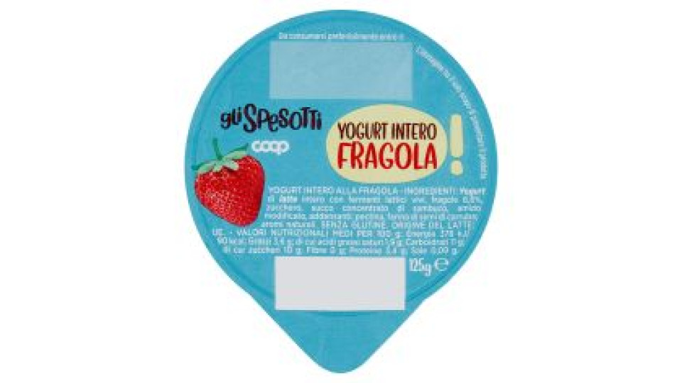 Yogurt Intero Fragola 125 G