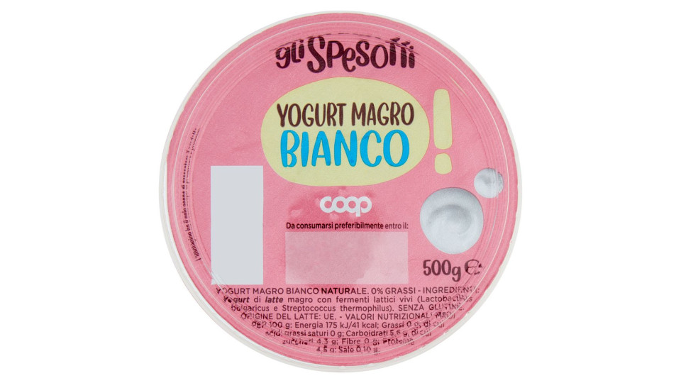 Yogurt Magro Bianco 500 G