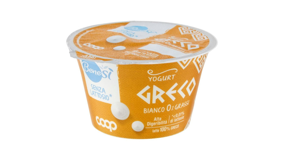 Senza Lattosio* Yogurt Greco Bianco 0% Grassi 150 G