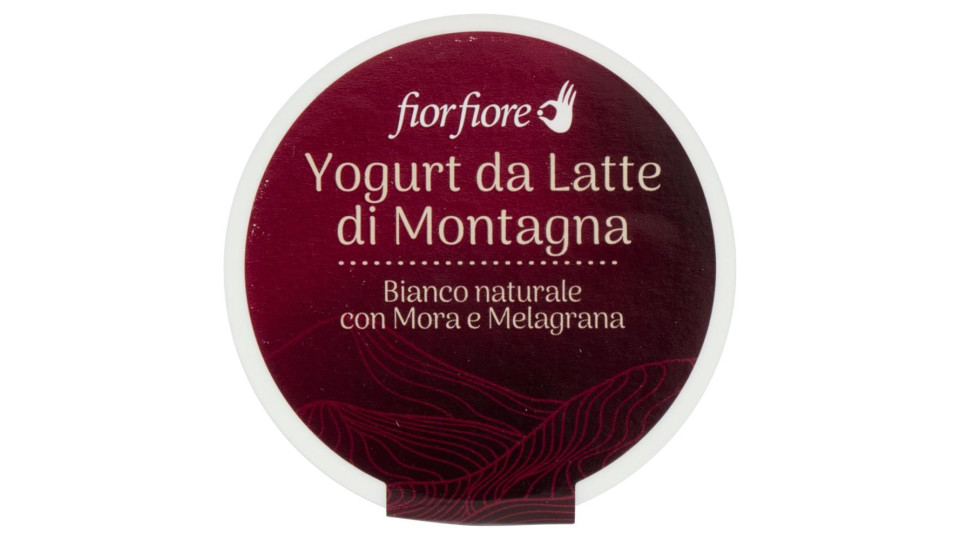 Yogurt Da Latte Di Montagna Bianco Naturale Con Mora E Melagrana 150 G