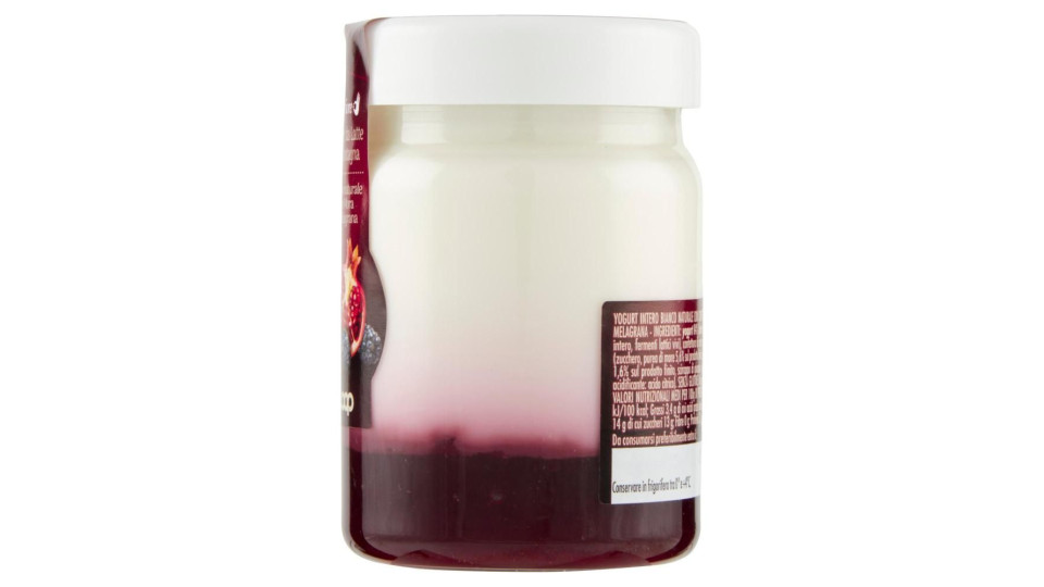 Yogurt Da Latte Di Montagna Bianco Naturale Con Mora E Melagrana 150 G