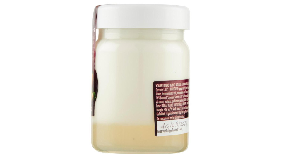 Yogurt Da Latte Di Montagna Bianco Naturale Con 'limone Di Sorrento I.g.p.' 150 G