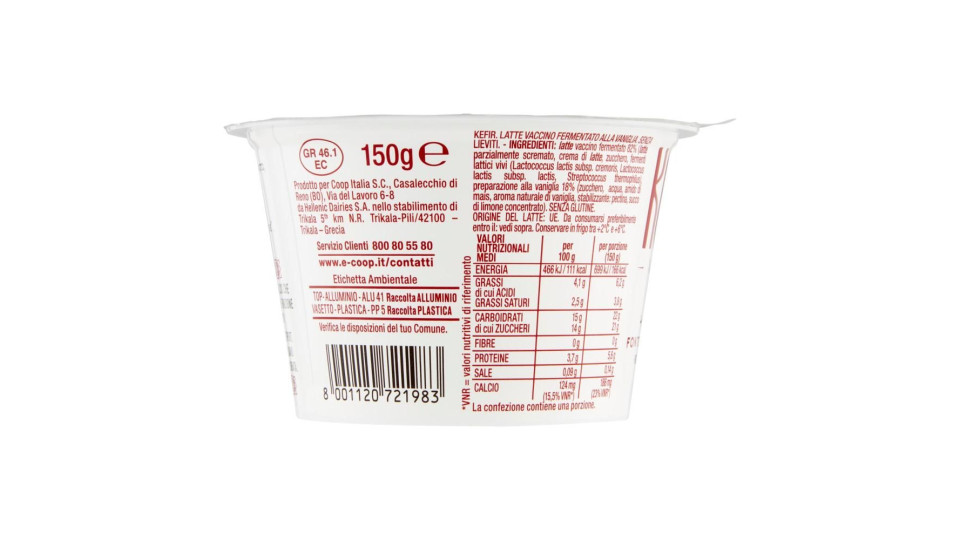 Kefir Vaniglia 150 G