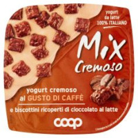Mix Cremoso Yogurt Cremoso Al Gusto Di Caffè E Biscottini Ricoperti Di Cioccolato Al Latte 150 G