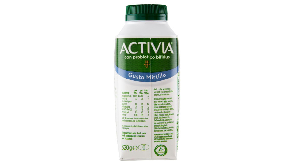 Activia, Kefir Da Bere Gusto Mirtillo Con Probiotico Bifidus, 320g