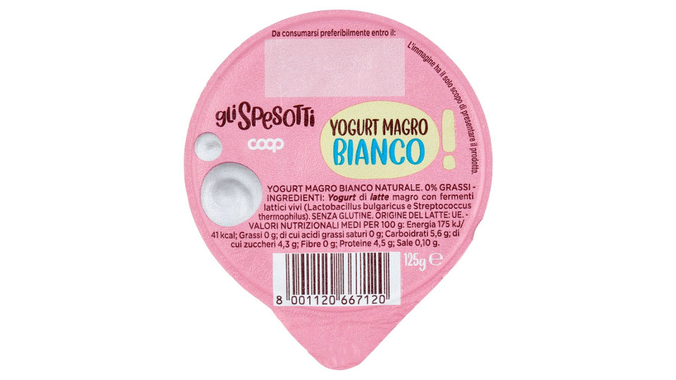 Yogurt Magro Bianco 125 G