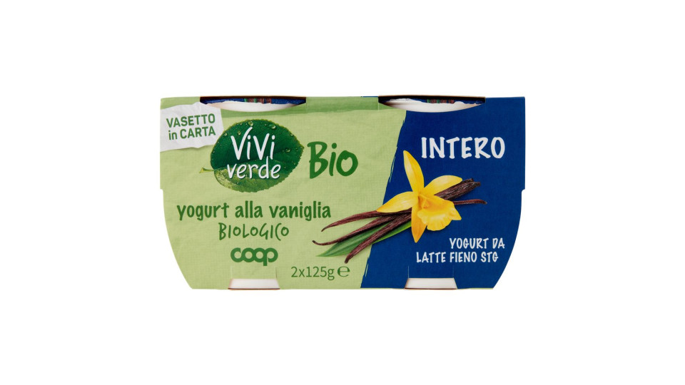 Yogurt Alla Vaniglia Biologico Intero 2 X 125 G