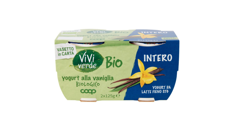 Yogurt Alla Vaniglia Biologico Intero 2 X 125 G